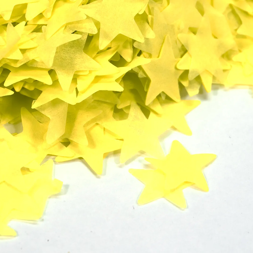 Custom Pro Fetti, Streamers, & Confetti Machines 18 small yellow stars confetti